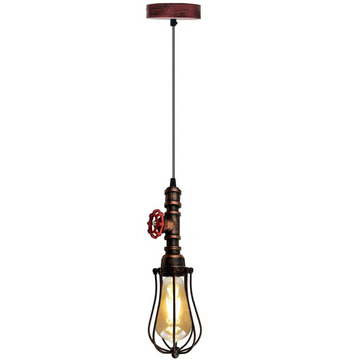 Rustic Red Pendant Light