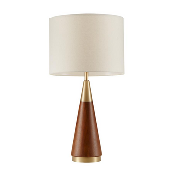 White Triangular Table Lamp