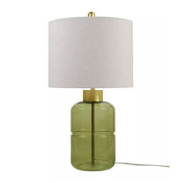 Green Glass Table Lamp