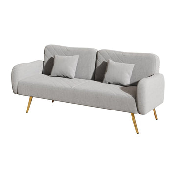 70.47-Inch Gray Double Sofa